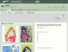 Tablet Screenshot of leochi.deviantart.com