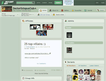 Tablet Screenshot of doctoroctopusclub.deviantart.com