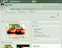 Tablet Screenshot of dubai-flower.deviantart.com