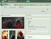 Tablet Screenshot of mellon.deviantart.com