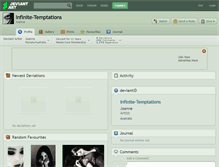 Tablet Screenshot of infinite-temptations.deviantart.com