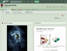Tablet Screenshot of dear-dead-ofelia.deviantart.com
