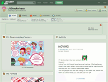 Tablet Screenshot of chibineko-karu.deviantart.com