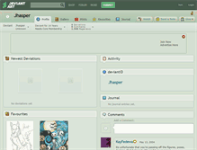 Tablet Screenshot of jhasper.deviantart.com