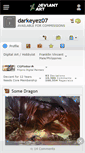 Mobile Screenshot of darkeyez07.deviantart.com