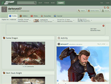 Tablet Screenshot of darkeyez07.deviantart.com