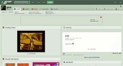 Desktop Screenshot of gond.deviantart.com