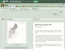 Tablet Screenshot of kysis.deviantart.com