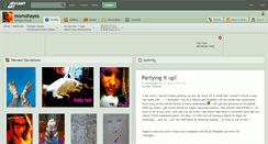 Desktop Screenshot of momohayes.deviantart.com