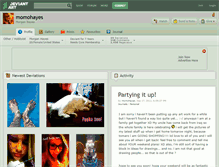 Tablet Screenshot of momohayes.deviantart.com
