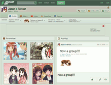 Tablet Screenshot of japan-x-taiwan.deviantart.com