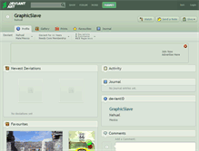 Tablet Screenshot of graphicslave.deviantart.com