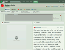 Tablet Screenshot of northernknots.deviantart.com