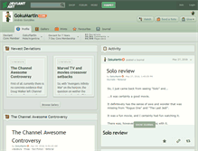 Tablet Screenshot of gokumartin.deviantart.com