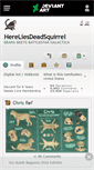 Mobile Screenshot of hereliesdeadsquirrel.deviantart.com