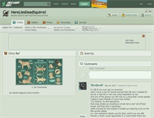 Tablet Screenshot of hereliesdeadsquirrel.deviantart.com
