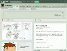 Tablet Screenshot of n-szewski.deviantart.com