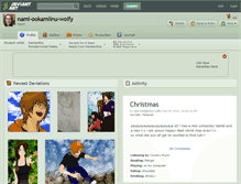 Tablet Screenshot of nami-ookamiinu-wolfy.deviantart.com