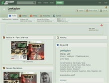 Tablet Screenshot of leekazlow.deviantart.com