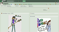 Desktop Screenshot of kiddygirl98.deviantart.com