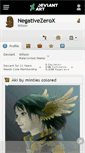 Mobile Screenshot of negativezerox.deviantart.com