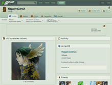 Tablet Screenshot of negativezerox.deviantart.com