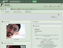 Tablet Screenshot of dhooom.deviantart.com