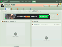Tablet Screenshot of mjranum-stock.deviantart.com
