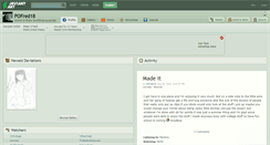 Desktop Screenshot of pofred18.deviantart.com