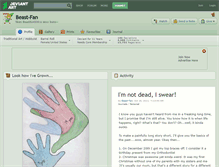 Tablet Screenshot of beast-fan.deviantart.com