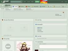 Tablet Screenshot of hen101.deviantart.com