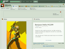 Tablet Screenshot of debrume.deviantart.com
