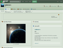 Tablet Screenshot of cadence-s.deviantart.com