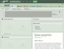 Tablet Screenshot of pop-art.deviantart.com