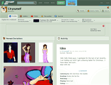 Tablet Screenshot of c4-yourself.deviantart.com
