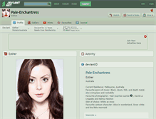 Tablet Screenshot of pale-enchantress.deviantart.com