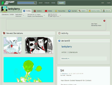 Tablet Screenshot of lankylarry.deviantart.com