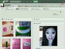 Tablet Screenshot of mz-kitty.deviantart.com