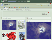 Tablet Screenshot of dragonarts.deviantart.com