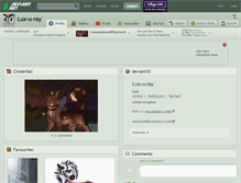 Tablet Screenshot of lux-u-ray.deviantart.com