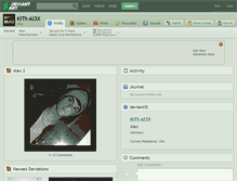 Tablet Screenshot of kitt-al3x.deviantart.com