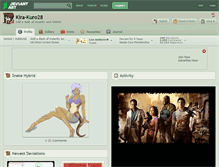 Tablet Screenshot of kira-kuro28.deviantart.com