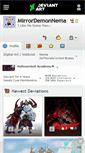 Mobile Screenshot of mirrordemonnema.deviantart.com