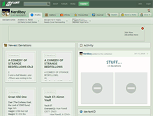Tablet Screenshot of nerdiboy.deviantart.com