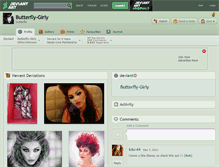 Tablet Screenshot of butterfly-girly.deviantart.com