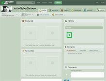 Tablet Screenshot of justinbiebershrine.deviantart.com