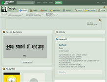 Tablet Screenshot of gothplz.deviantart.com