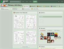 Tablet Screenshot of phineas-y-ferb-fans.deviantart.com