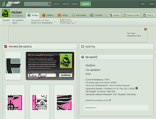 Tablet Screenshot of mclow.deviantart.com