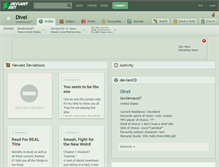 Tablet Screenshot of divel.deviantart.com